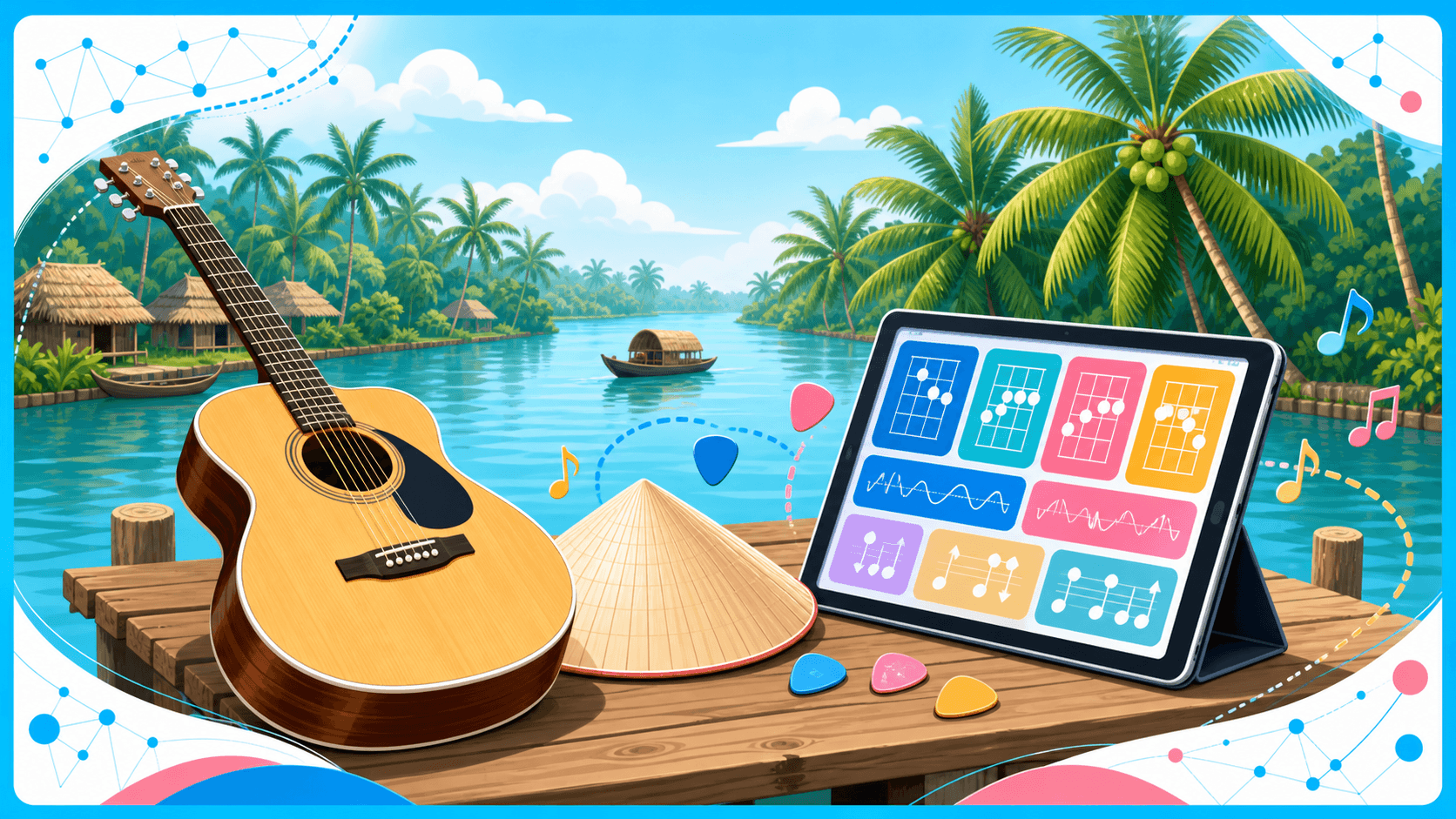 Hợp âm lời bài hát Phải lòng con gái Bến Tre đầy đủ